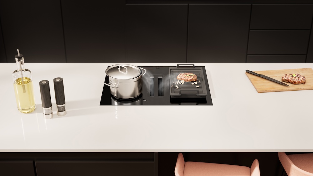 Foto Inductie en afzuiging in één met Pelgrim FotoInductie en afzuiging in één met Pelgrim